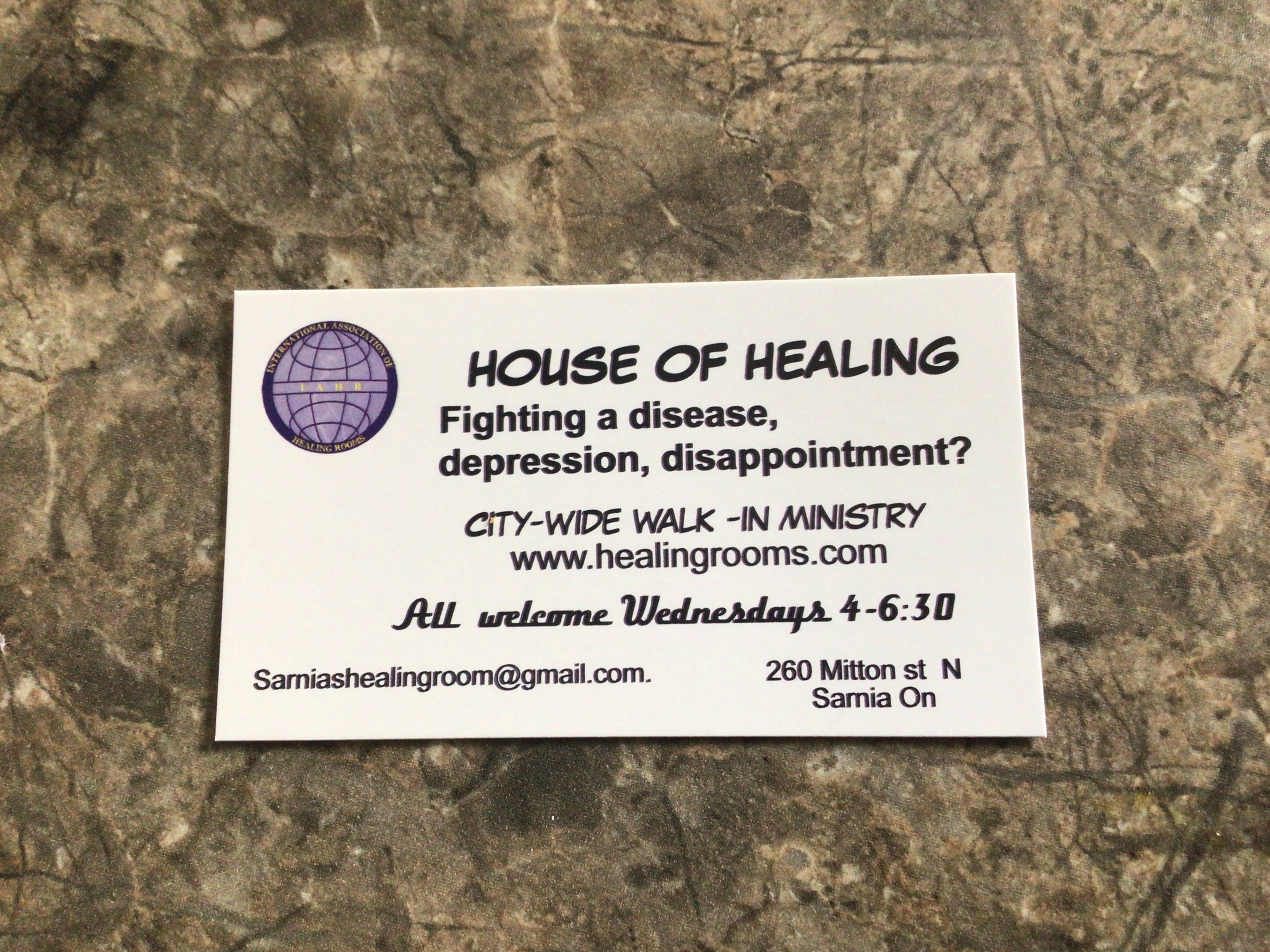 The House of Healing, Sarnia Lambton