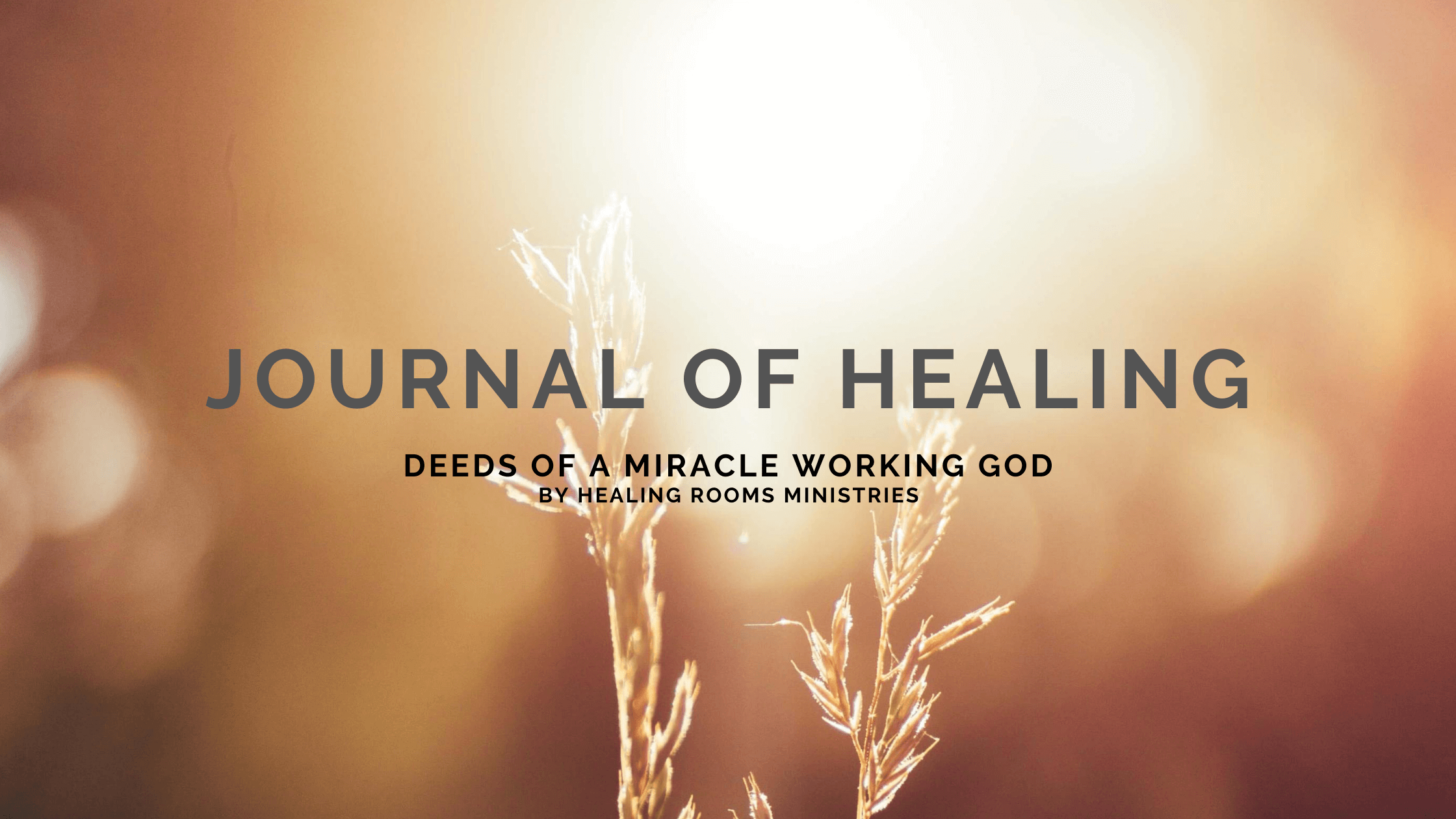Journal of Healing Banner